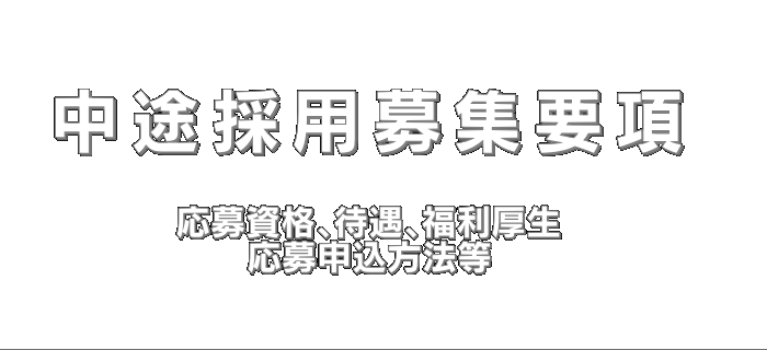 既卒者向け募集要項 応募資格、待遇、福利厚生、応募申込方法等